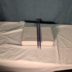 Boye Size 5 Aluminum Knitting Needles 14 Inch Straight Pair Purple Vintage 6328
