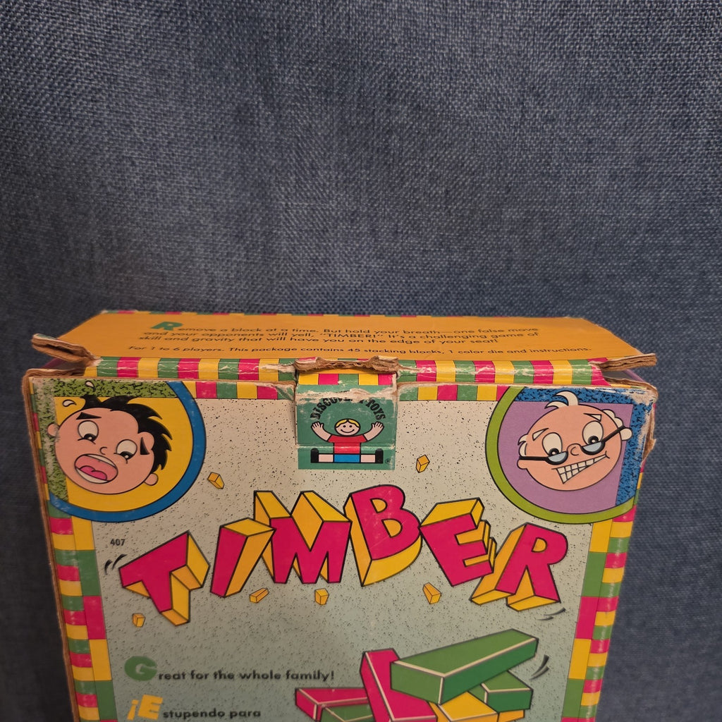 Vintage Discovery Toys Timber Wooden Block Stacking Game