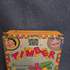 Vintage Discovery Toys Timber Wooden Block Stacking Game