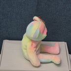 TY Beanie Baby B.B. BEAR The Birthday Bear 1999 | Pastel Tie-Dye | Mint Tags NEW