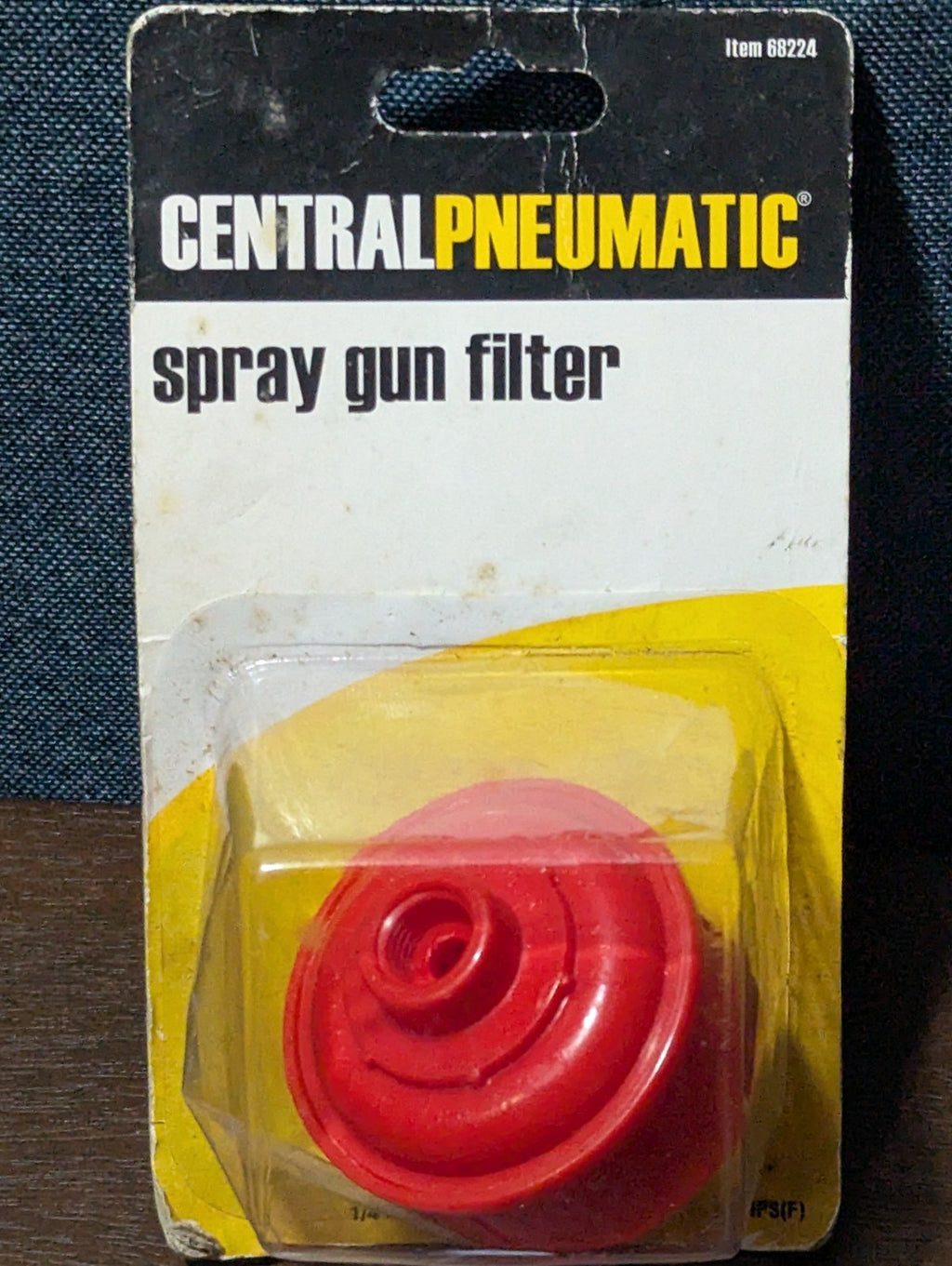2 Central Pneumatic Inline Spray Gun Filters | Water Trap 1/4" NPT | NOS 88224