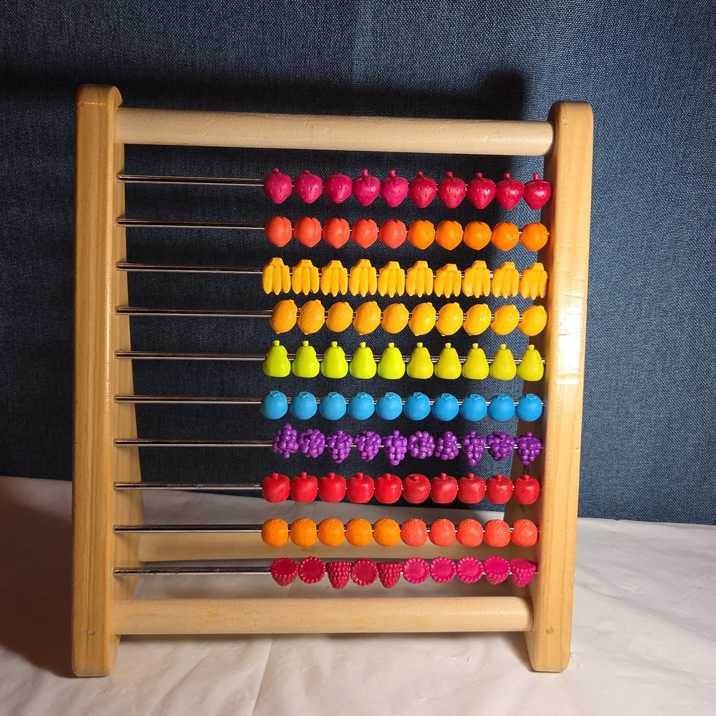 B. Toys Wooden Fruit Abacus Colorful Counting Frame