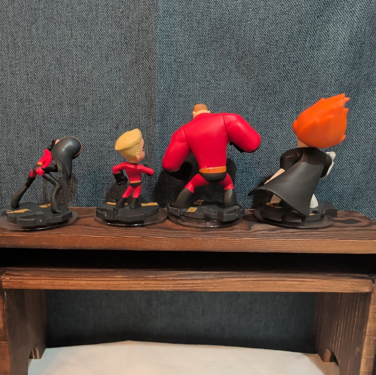 Disney Infinity 1.0 Incredibles 4 Figure Lot Syndrome Dash PVC Loose