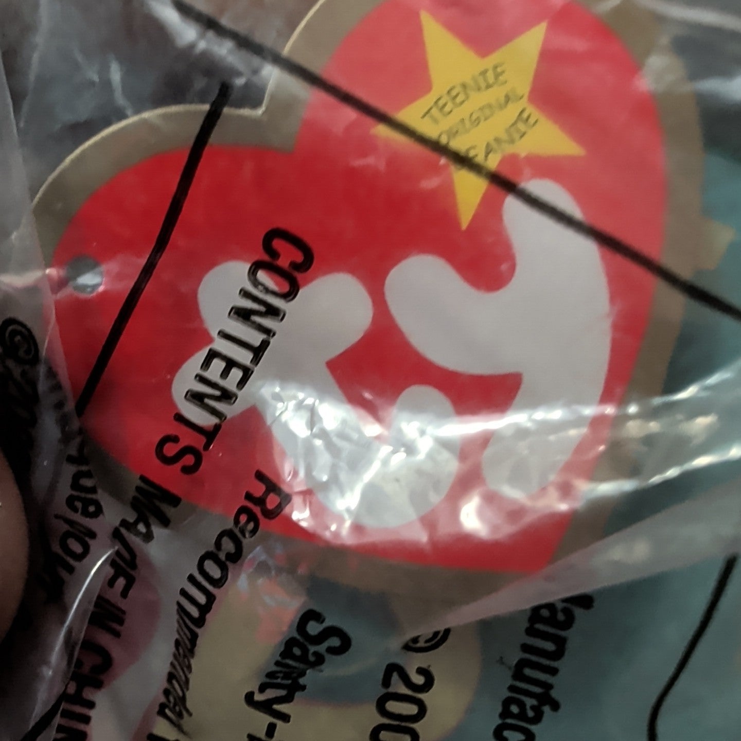 Ty Teenie Beanie Baby Spike the Rhinoceros #11 McDonald’s 2000 Sealed New Retire