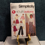Simplicity 8677 Pattern Wide Leg Slim Pants Skirt Shorts 1989 Size BB LGXL Uncut