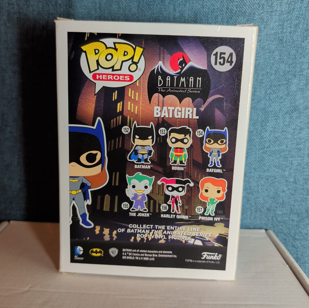 Funko Pop Heroes  Batgirl 154 Batman Animated Vinyl Figure NIB with Protector