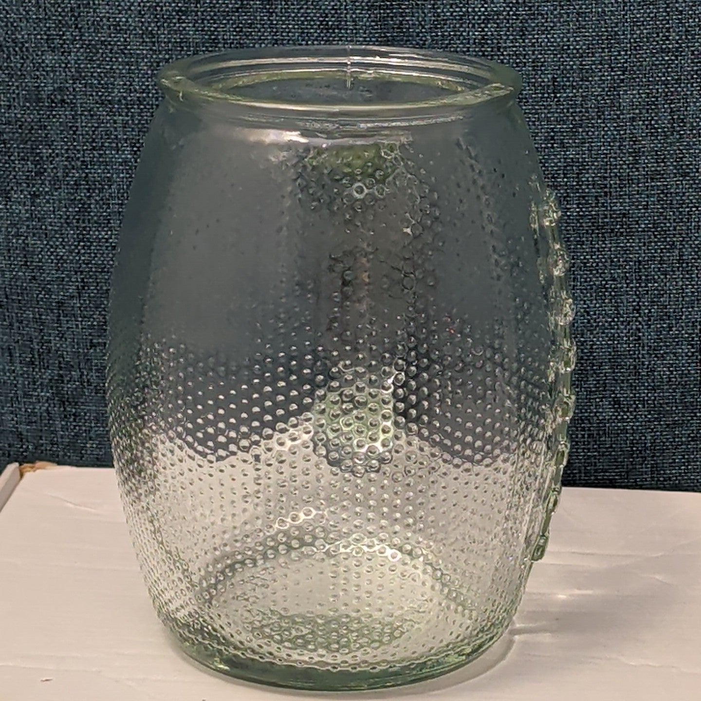 Home Essentials FOOTBALL Glass Mug XL 36 oz Textured Pigskin Beer Stein Gameday
