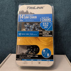 TriLink 14 Inch Chainsaw Chain 2 Pack S52 .043 52 Drive Links Husqvarna Poulan
