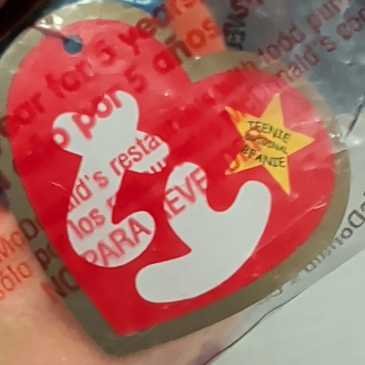 Ty McDonald’s Teenie Beanie Baby Lips the Fish #1 2000 Sealed New in Bag Vintage
