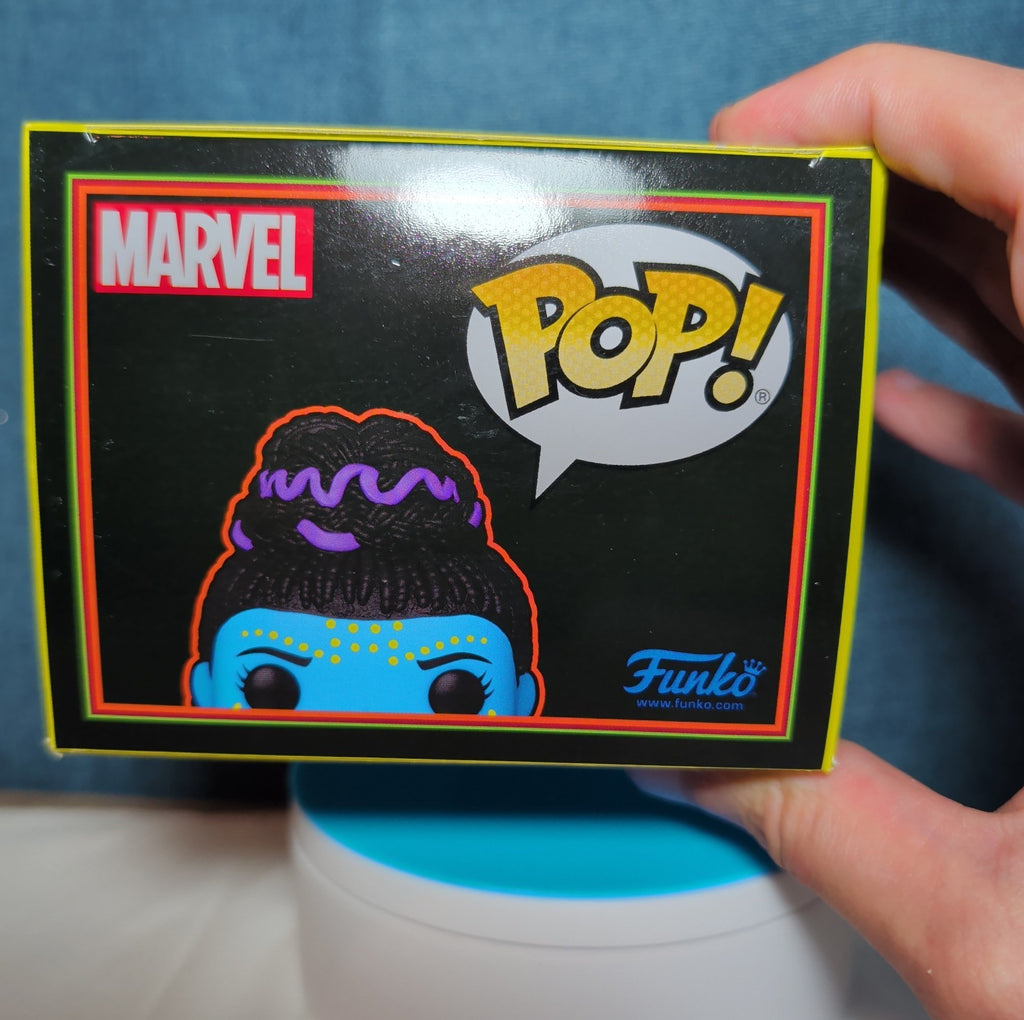 Funko Pop Marvel Shuri Blacklight Target Exclusive #276 in Box with Protector