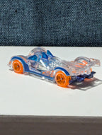 Hot Wheels Hi-Tech Missile | 2014 X-Raycers Clear & Blue | Fast Track Car