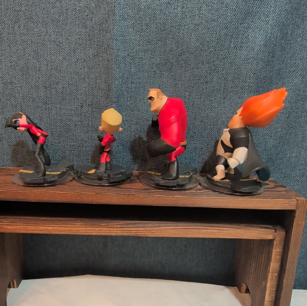 Disney Infinity 1.0 Incredibles 4 Figure Lot Syndrome Dash PVC Loose