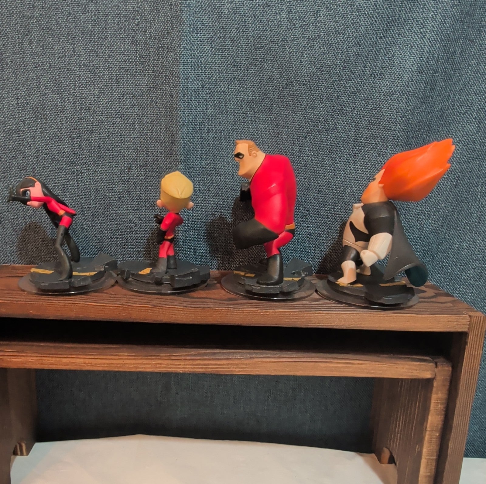Disney Infinity 1.0 Incredibles 4 Figure Lot Syndrome Dash PVC Loose