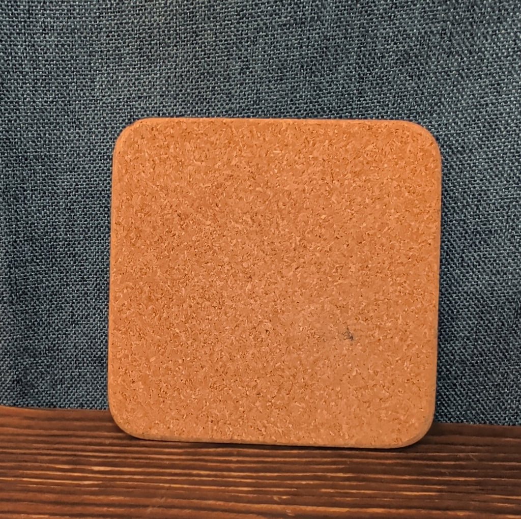 Christmas Tree Cork Back Coaster Holiday Decor Single