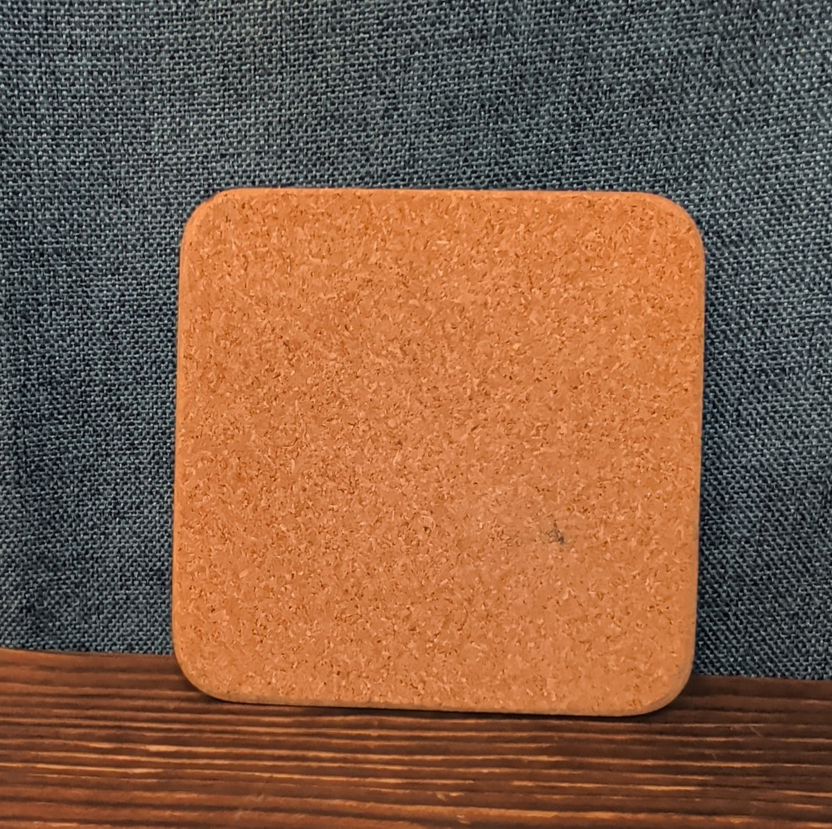 Christmas Tree Cork Back Coaster Holiday Decor Single
