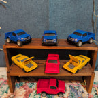Toy Car Truck Lot 7Pc Plastic Blue Red Yellow