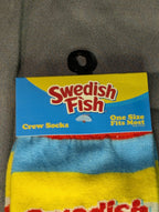 Odd Sox Swedish Fish Socks Crew Novelty Candy Licensed