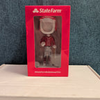 State Farm Bobblehead YOU! Baseball Player Figure Red Uniform HTF Promo NEW Box