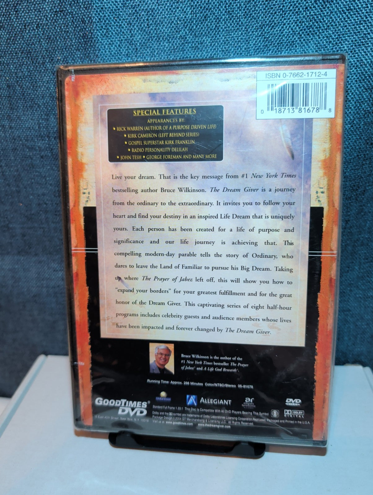 The Dream Giver DVD 2004 Bruce Wilkinson Faith Parable Factory Sealed New