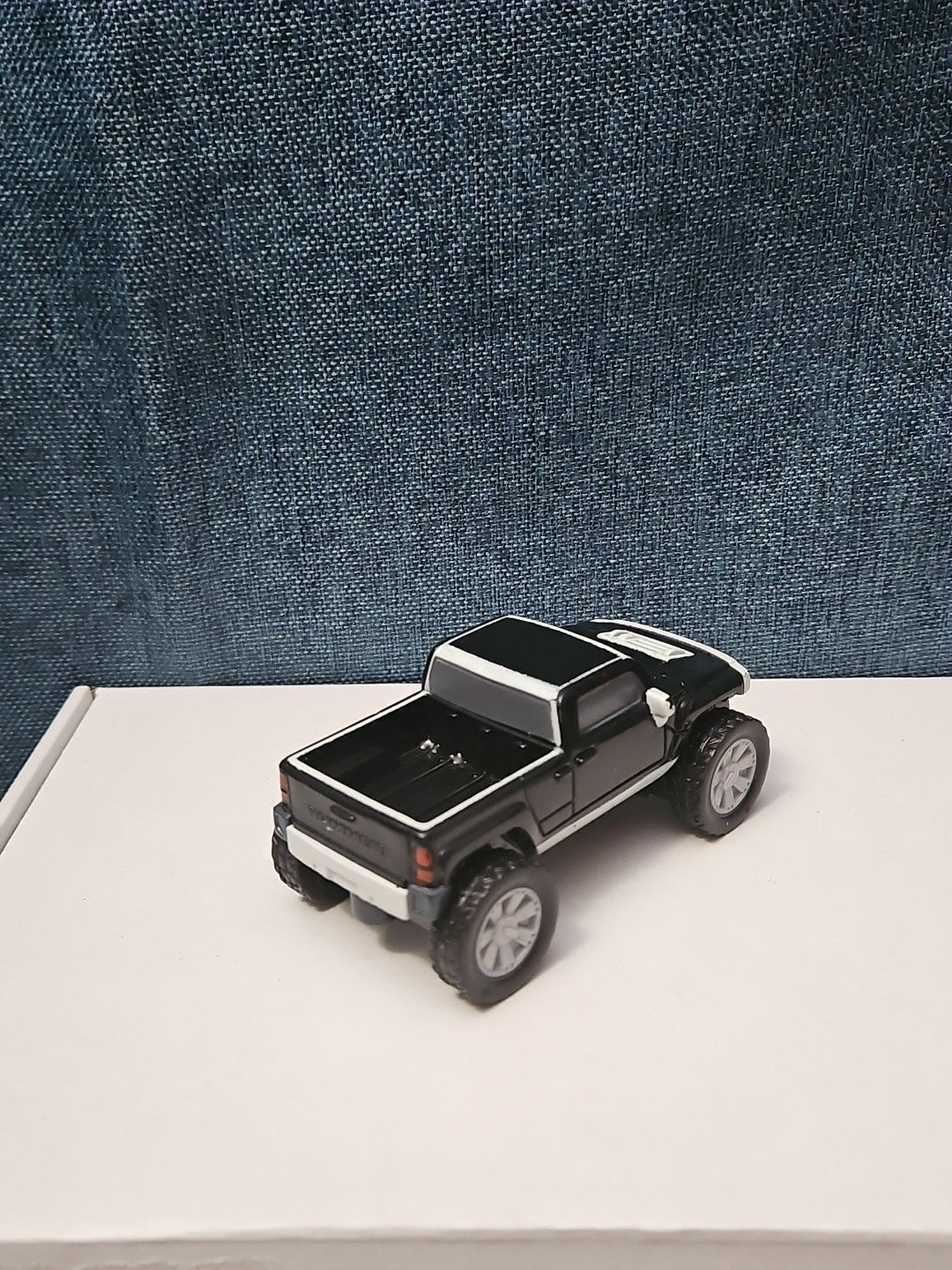 McDonald's Hummer H3T Toy Truck | 2006 Happy Meal Friction Car | Black & White