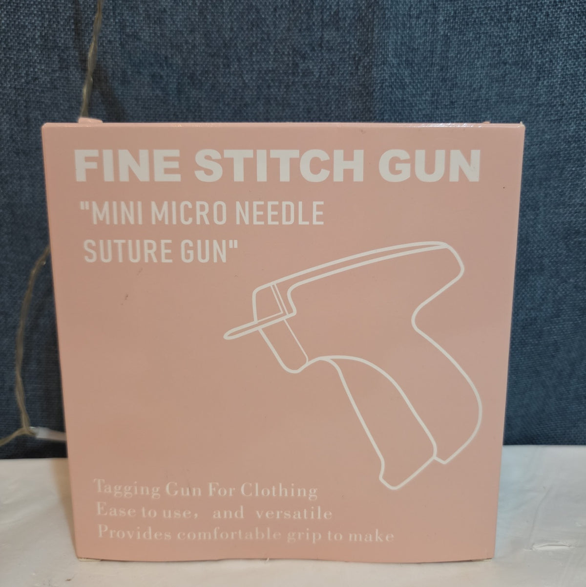 Fine Stitch Tagging Gun Micro Needle Fastener Clothing Tool Blue New OB