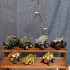 Lot Of 7 Dinosaur Monster Trucks, Vehicles Plastic