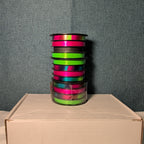 Mixed Ribbon Lot 11 Spools Satin Grosgrain Lace Wired Blue Green Yellow Fall