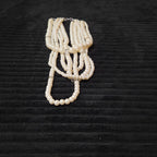 Multi Layered Faux Pearl Statement Necklace Coquette Vibe