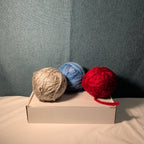 Assorted Yarn Lot 10oz Mixed Red Blue Variegated Grey Partial Skeins Knitting