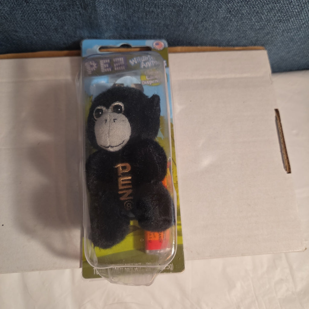 PEZ Wildlife Animals Plush Monkey Chimp Keychain Dispenser 2015