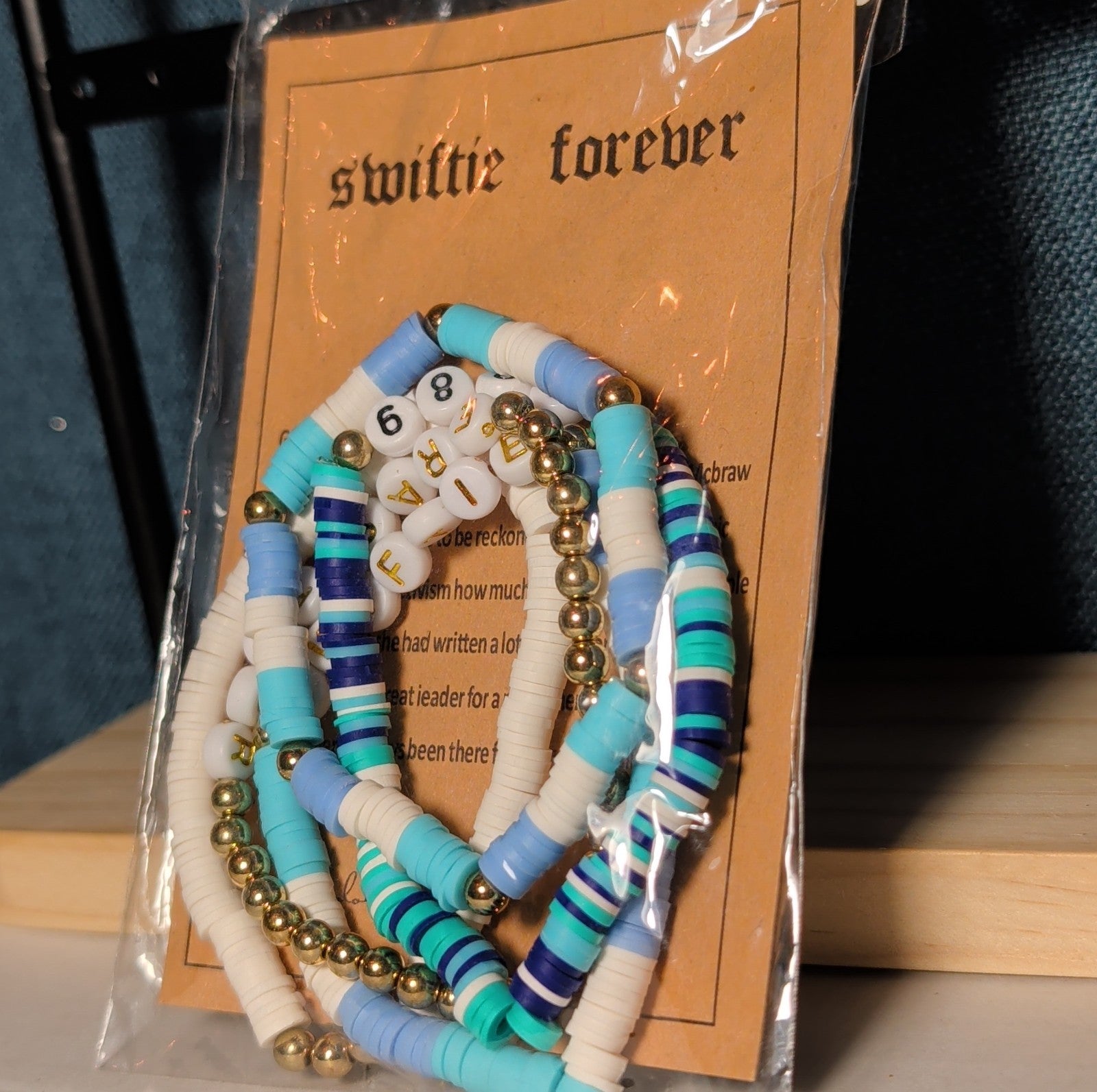 Swiftie Forever 5-Piece Beaded Bracelet Set Eras Tour Y2K NWT