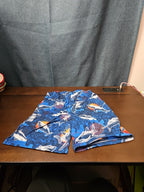 The Children's Place Boys Shark Sleep Shorts Size 7/8 Medium Blue Ocean Pajamas