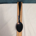 Set of 7 Black Stainless Steel Spoons 18/0 Modern Flatware Teaspoons Clean