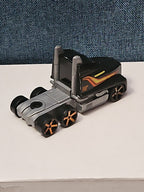 Hot Wheels Semi Truck Cab | Track Stars Black & Orange Racing Hauler