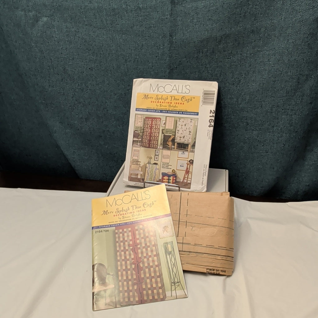McCall’s 2164 Pattern STORAGE COVER-UPS | Bookcase Shelf Crate UNCUT Donna Babyl