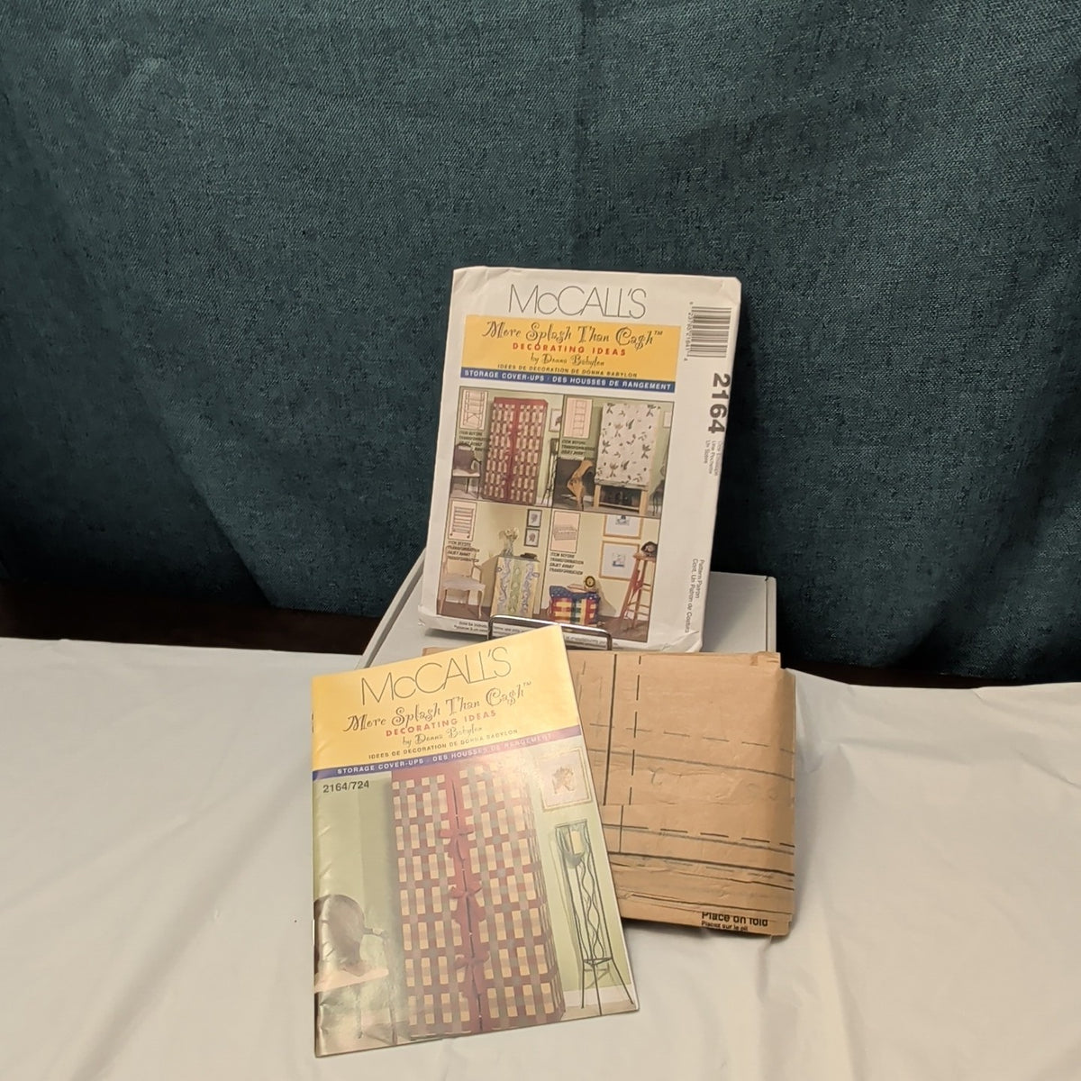 McCall’s 2164 Pattern STORAGE COVER-UPS | Bookcase Shelf Crate UNCUT Donna Babyl