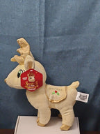 Sugar Loaf Santa’s Classic Reindeer | DASHER White Gold Sparkle Plush | Rare