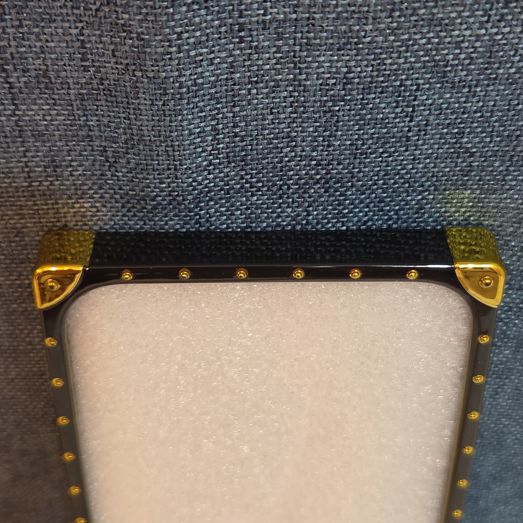 Boutique Samsung Galaxy Queen Crown Gold Square Case Shockproof