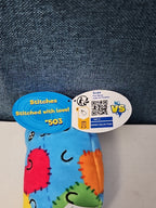 Cats vs Pickles Stitches #503 | Fuchsia Series Bean Plush | Blue Patchy Cat