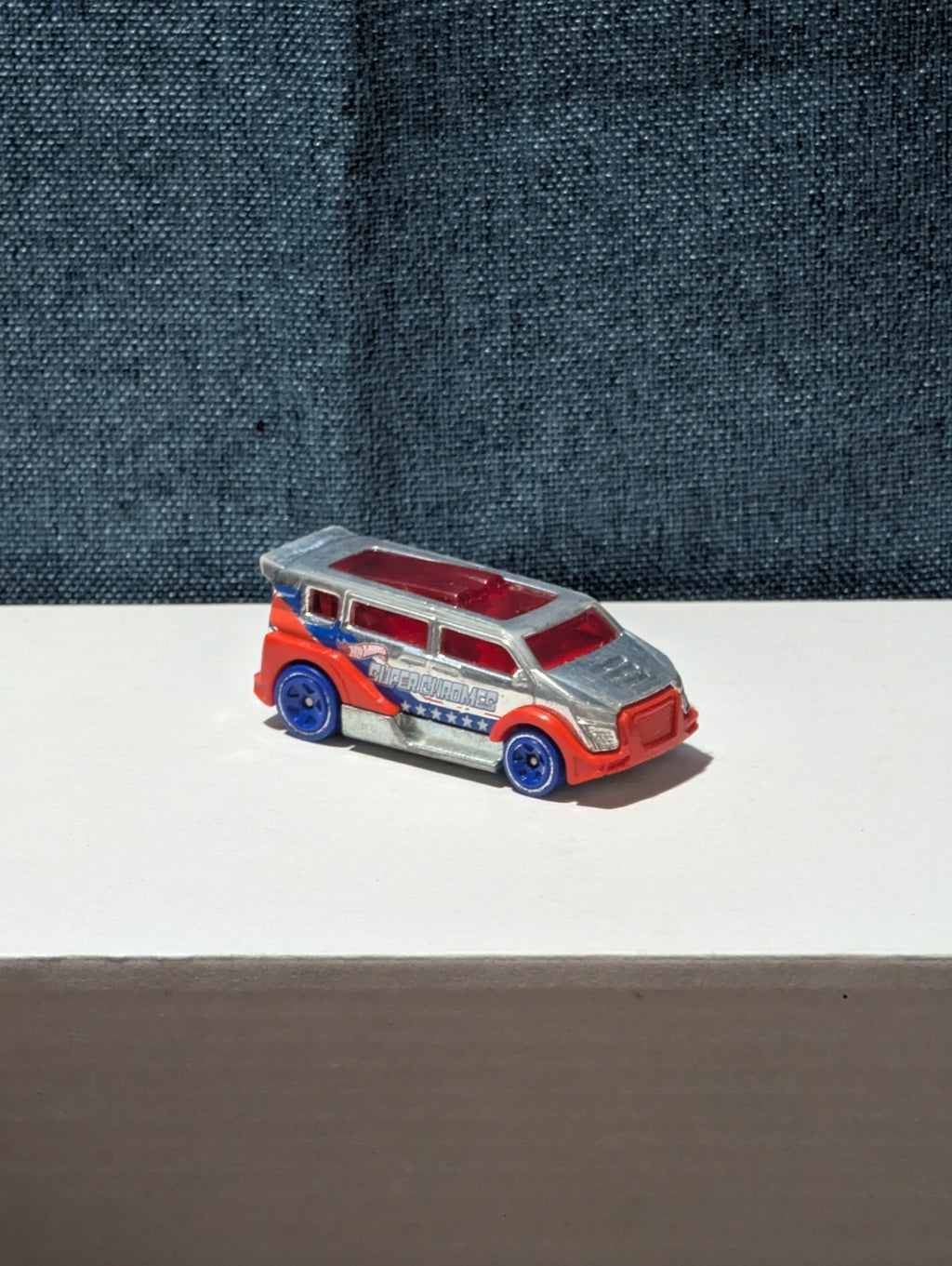 Hot Wheels Speed Box (2012) | Red White & Blue "Super Chromes" |Diecast Van