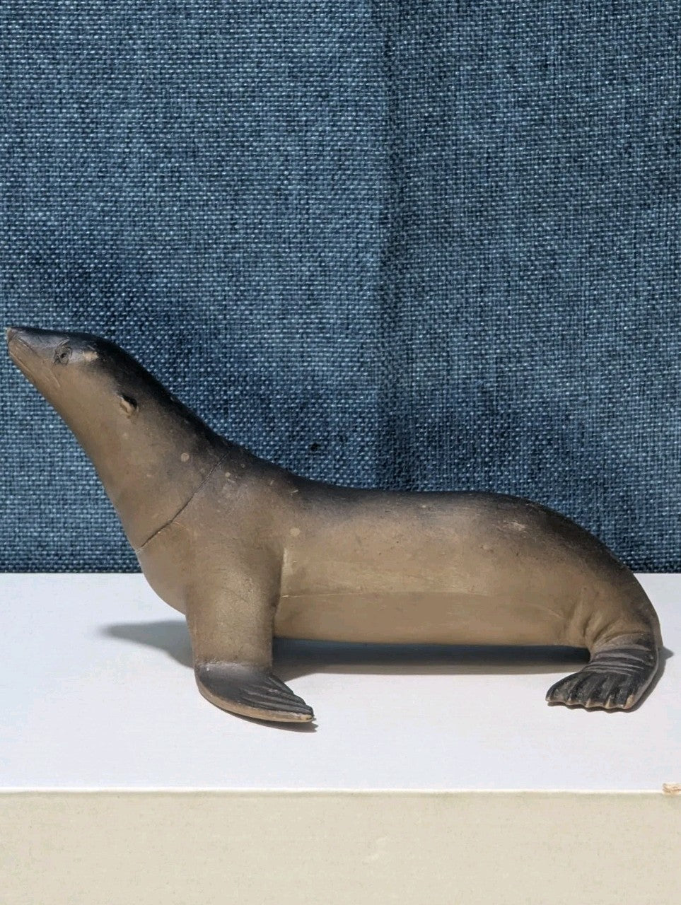 Vintage S.H. Sea Lion Figure | Realistic Ocean Animal Toy | Articulated Neck