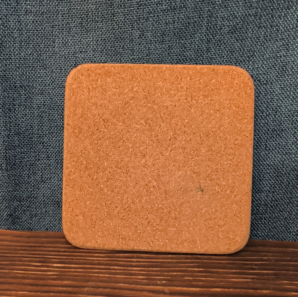 Christmas Tree Cork Back Coaster Holiday Decor Single
