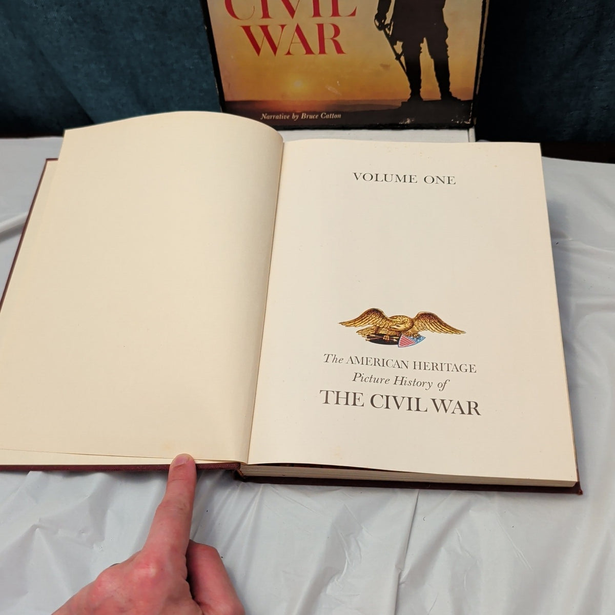 1960 American Heritage Picture History of The Civil War 2-Vol Set Bruce Catton