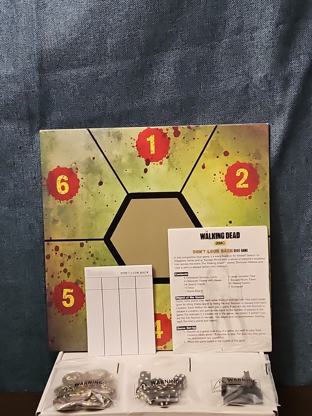 The Walking Dead: Don't Look Back Dice Game | AMC Cryptozoic | Rick Daryl