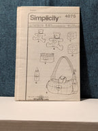 Simplicity 4075 Shirley Botsford Baby Accessories Pattern 2006 Diaper Bag UNCUT