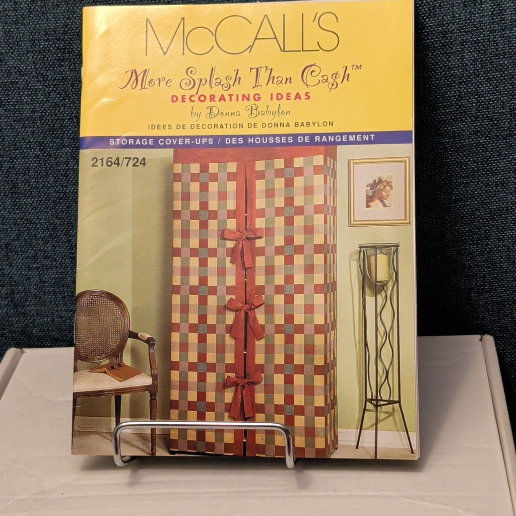 McCall’s 2164 Pattern STORAGE COVER-UPS | Bookcase Shelf Crate UNCUT Donna Babyl