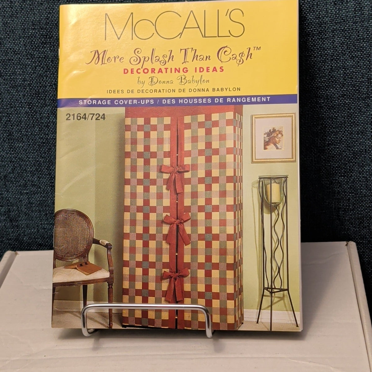 McCall’s 2164 Pattern STORAGE COVER-UPS | Bookcase Shelf Crate UNCUT Donna Babyl