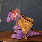 Ty Beanie Baby Legend Purple Dragon Plush Gold Wings 2003