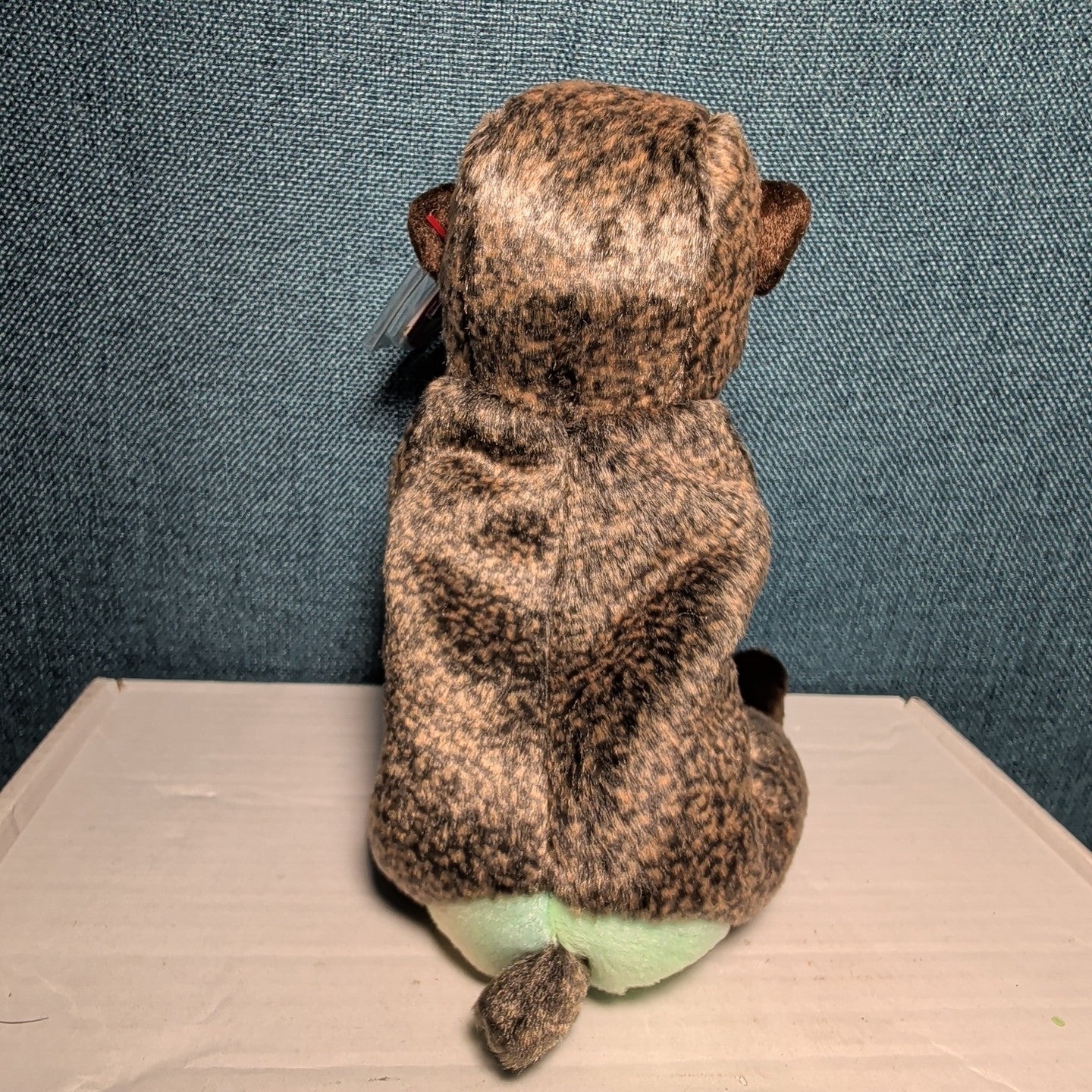 Cheeks Ty Beanie Baby 1999 Retired Baboon Monkey with Tag Protector NEW