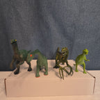 Dinosaur Toy Figures Lot of 13 T-Rex Triceratops Stegosaurus Plastic Play Set